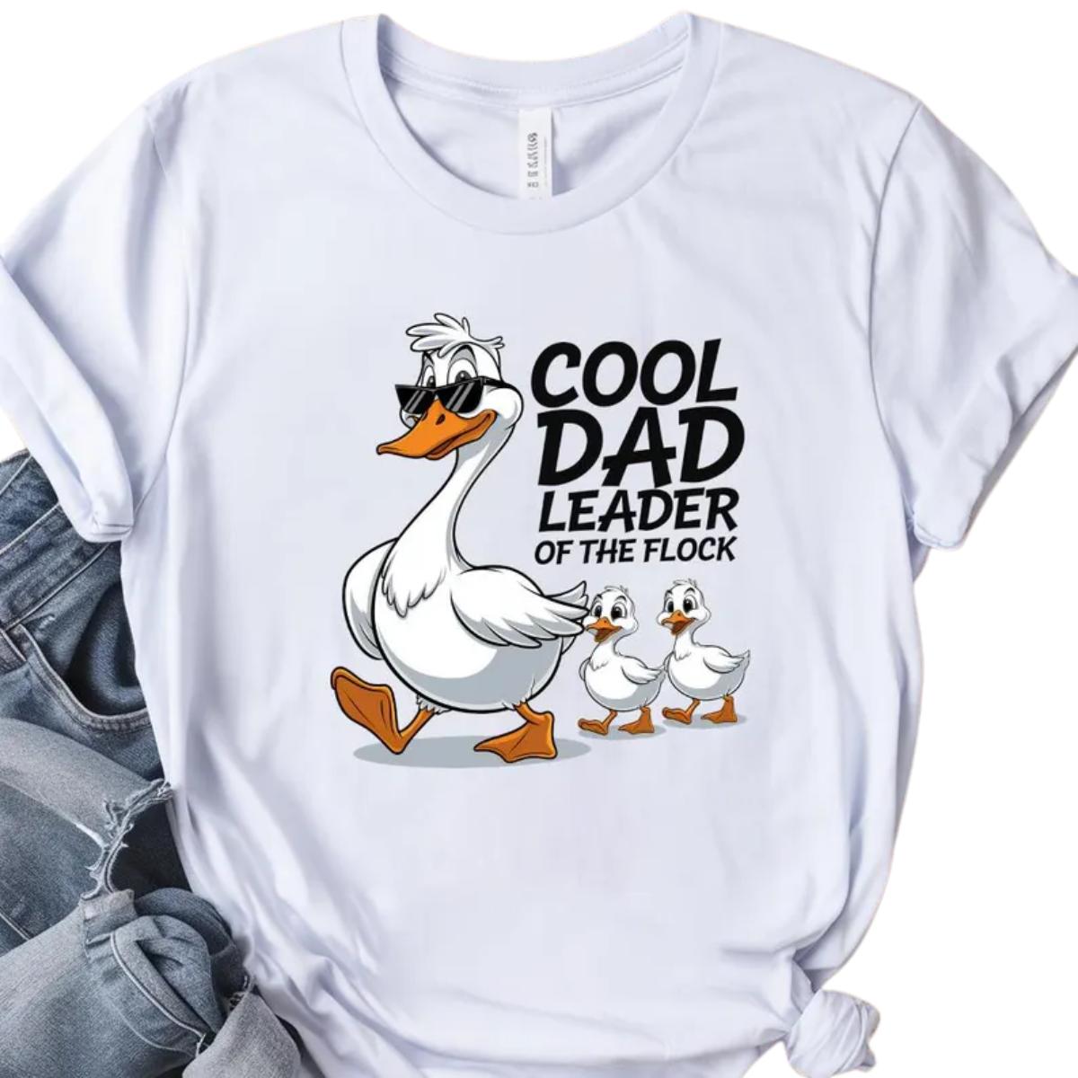 The Cool Dad T-Shirt, Funny Dad Goose, Happy Father’s Day, Funny Dad, Dad Life Sublimation, Father’s Day, Cotton, Comfort, For Men