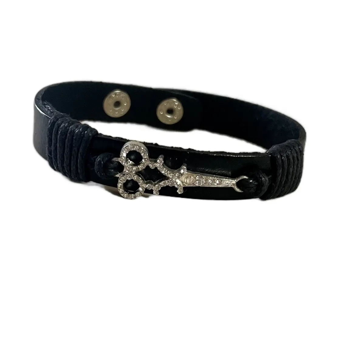 Shears Bangle Bracelet - Adjustable, Shears-inspired Design, Fashion Accessory