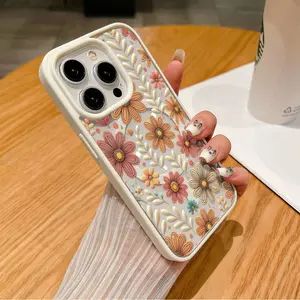 Vintage Floral Clear Magnetic Phone Case,Compatible with MagSafe Silicone Bumper Protective Cover For iPhone X XSMAX 11 12 13 14 15 16 17 Pro Max Plue Air Wireless