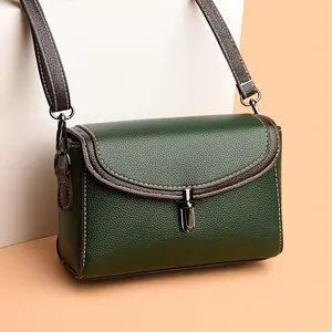Women's Crossbody Bag with Detachable Strap - Convertible Clutch, Structured Compact Purse for Everyday & Formal Events, Available in Black/, Minimalist Women's Handbag with Secure Closure