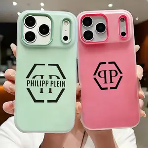 P-P-PHILIPP PLEIN Phone Case Slim Clear Jelly Case for iPhone 17/16/15/14/13/12, Soft TPU Shockproof Scratch-Resistant, Transparent Anti-Yellowing Cover, Trendy Colors, Ultra Lightweight for Daily/Travel/Work Use