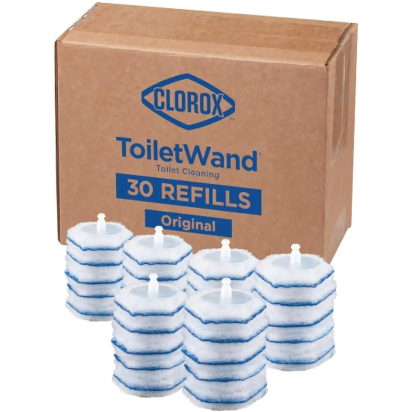 Clorox Toiletwand Disinfecting Refills, Disposable Wand Heads - 30 Count (Package May Vary) Clorox Toilet Wand