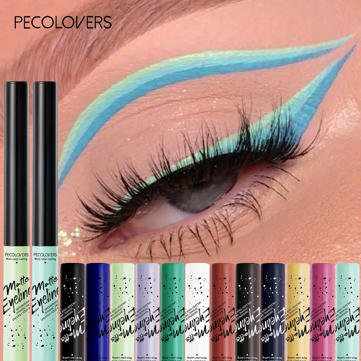 1Pc Quick-Dry Matte Liquid Eyeliner - Waterproof Eye Enhancer, Natural Look For Daily & Party, Black And Brown, Eye Cosmetic