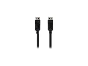 Belkin F2CD000B10-E 10 ft Black Connector on First End: 1 x DisplayPort Male Connector on Second End: 1 x DisplayPort Male DisplayPort to DisplayPort Cable Male to Male
