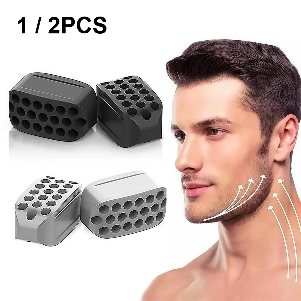 Silicone Jaw Exerciser, Facial Shaper & Jawline Fitness Chew Ball, LINGPENG Neck Shaping Equipment, Facial Beauty Tool, Double Chin Exerciser, Jaw Enhancer, Double Chin Reducer, Defined Jawline Shaper, Self Care Tools