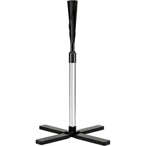 Portable Batting Tee for Baseball/Softball, Height Adjustment from 25- inches, Heavy Duty Baseball Tee with Detachable Rubber Top, Easy Assembly Hitting Tee for /Youth/Adults