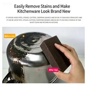 6pcs/3pcs Diamond Sponge Scrubber, Nano Sponge Magic Eraser, Kitchen Pot Brush, Rust Remover, Grind Block, Home Cleaning Tool, Multipurpose Kitchen Sponges