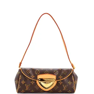 Pre-owned Louis Vuitton Canvas Coated Clutches & Wristlets Beverly Clutch Monogram Canvas by Rebag