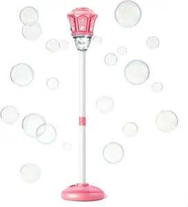 【FathersDayGift】SEESE Bubble Maker For Kids - Adjustable Height Stand, Auto Blaster with Music, Perfect for Backyard,FunIdeal for Outdoor Parties Holiday gifts