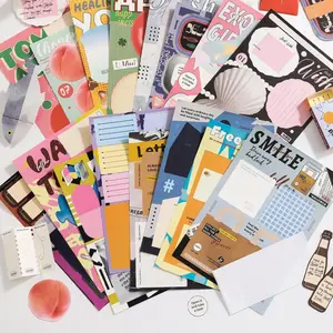 Playfun Sticky Notes Series DIY Handmade Folding Origami Paper, Style Craft Papers, Creative Foldable Note Sheets, DIY Sticker Paper