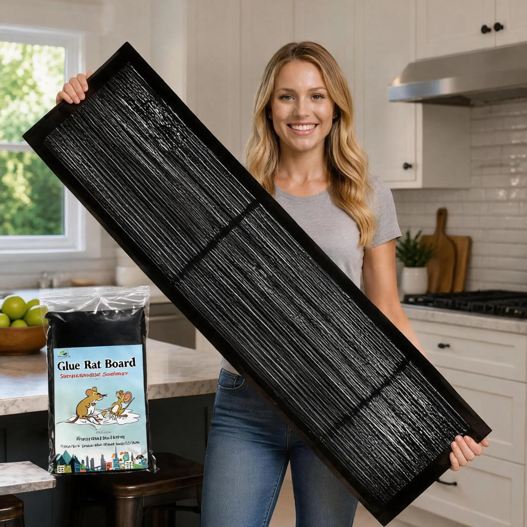 Plastic Pest Control Power Sticky Pads - Safe for Home Users, Easy to Install, Suitable for Indoor/Outdoor Inside Outside Use