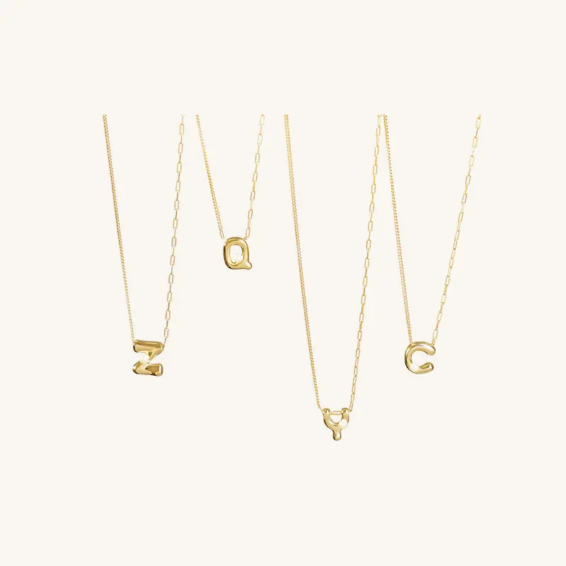 Imprint-Mini Letter Necklace [ARSIS JEWELRY]