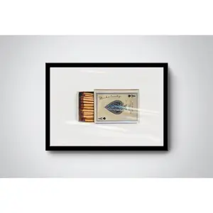 Strike Lucky Ace of Spades Retro Matchbox Print | wall art, bar cart art, gift idea, anniversary gift, unique vintage