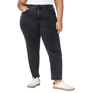 ELOQUII Women's Plus Size The Leigh Super Stretch Slim Leg Jean