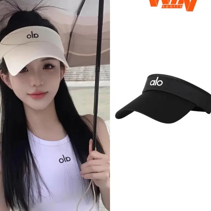 Women's Athletic Sun Visor Hat - Adjustable Open Top Cap for Tennis, Golf & Running, Black White Pink Sun Visor Hat for Women
