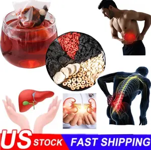 Ginseng Ten Treasures Tea Kidney Tea, Traditional Chinese Herbal Tea, Natural Organic Kidney Cleanse Detox Tea for Women & Men, 6Precious Ingredients Formula(1 Pack/30Bags) Beverage fruit fresh