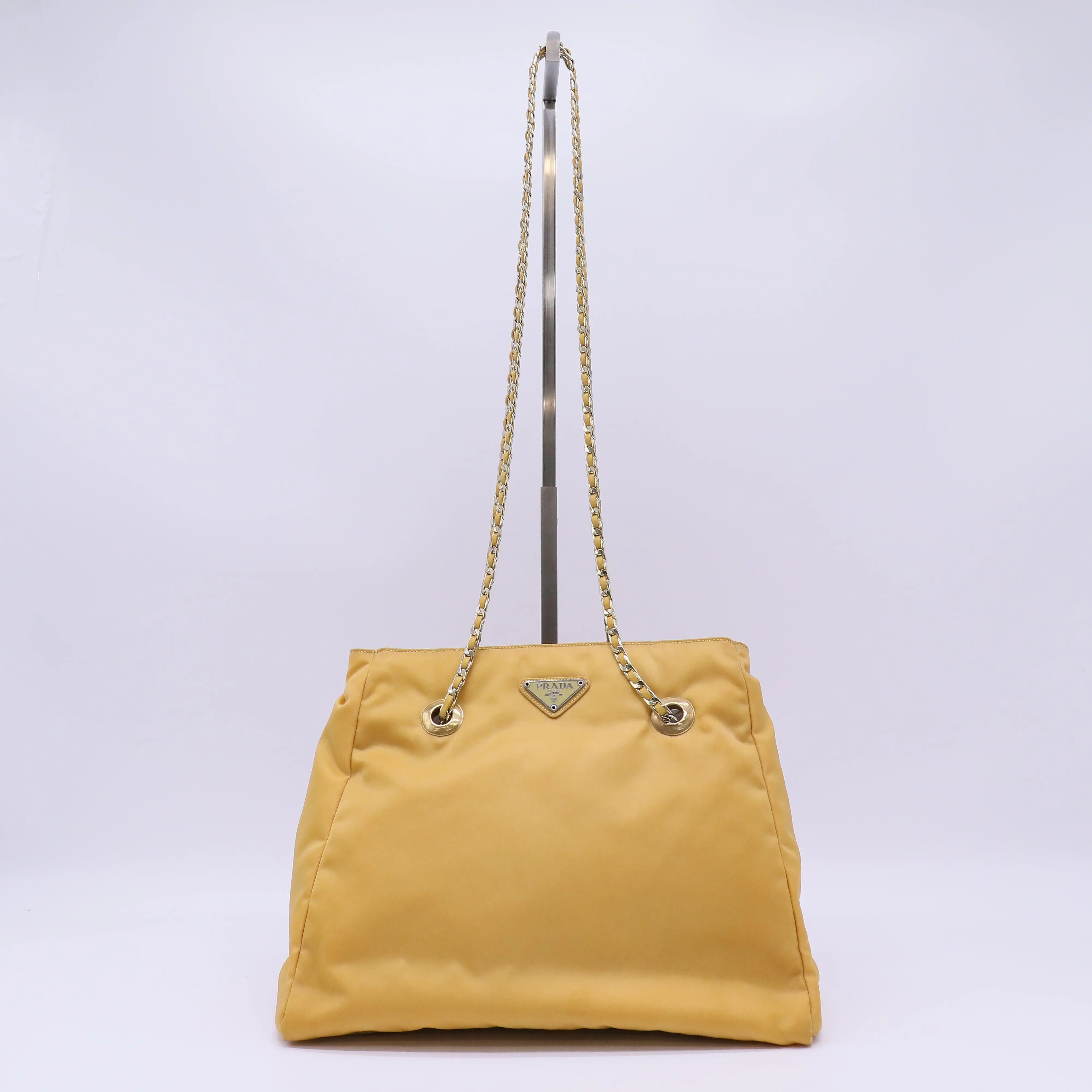 Pre-owned PRADA nylon Tote Bags Tessuto Chain Tote Bag B22645