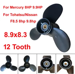 Mercury Propeller for Outboard 8hp 9.9hp 4T Engine Motors 48-895183A10 Tohatsu Boat Prop F8.5 8hp 9.8hp 8.9 * 8.3 3B2W64517