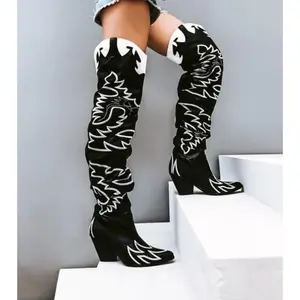 Cape Robbin Kelsey-21 Over The Knee Western Boots