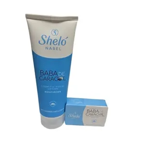 Baba De Caracol Facial Lotion & Bar Soap Set - Cosmetic Moisturizer & Cleanser Combo for All - 1 lotion & 1 Bar soap