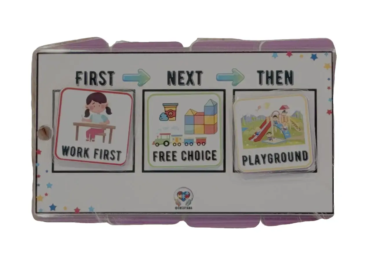 Individual Special Education Lanyard - Visual Support On-The-Go Bundle for Flash Card Learning, Educational for Special Needs Kids