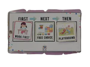 Individual Special Education Lanyard - Visual Support On-The-Go Bundle for Flash Card Learning, Educational for Special Needs Kids