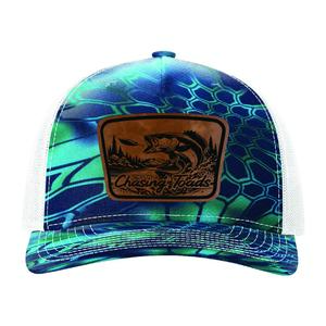 BassChasing Toads Hat Fishing | Adjustable Fit Snapback Closure | Camouflage Pattern