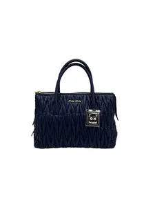 Pre-owned miu miu leather Tote Bags Matelassé Tote Bag