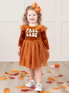 Bronze "Fall Babe" Velvet Tulle Dress