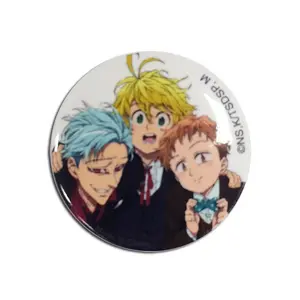 The Seven Deadly Sins - Ban, Meliodas, King In Suits Button 1.25"