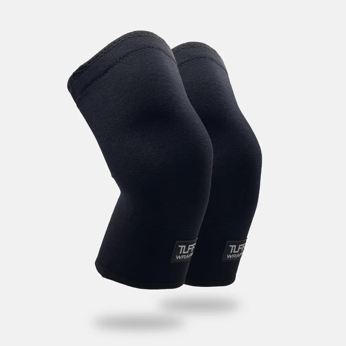 TuffWraps Double Ply Lifting Knee Sleeves (Pair), Compression Fabric Support with Anti-Slip Grip for Powerlifting & Weightlifting, Knee Supporter