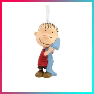 Hallmark Peanuts Linus Hugging Blanket Christmas Ornament, Multicolor (0002HCM9371)