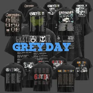 [Collection] Vintage Grey Day Tour Washed Tee, Greyday Concert T-Shirt, Rap Shirt, Retro Music Tee, Rap Music Lover Shirt, 90s Vintage Graphic, Summer Outfits, Concert-ready Drip, Gift For Him Her