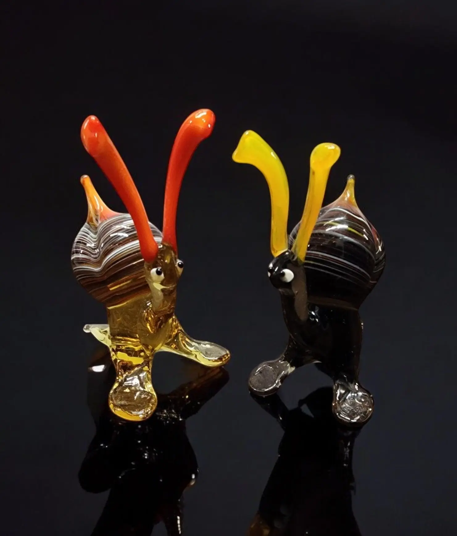 Glass Snail Figurine, Collectible Glass Snail, Murano Quality Gift At A Fraction Of The Price, Handcrafted In Ukraine