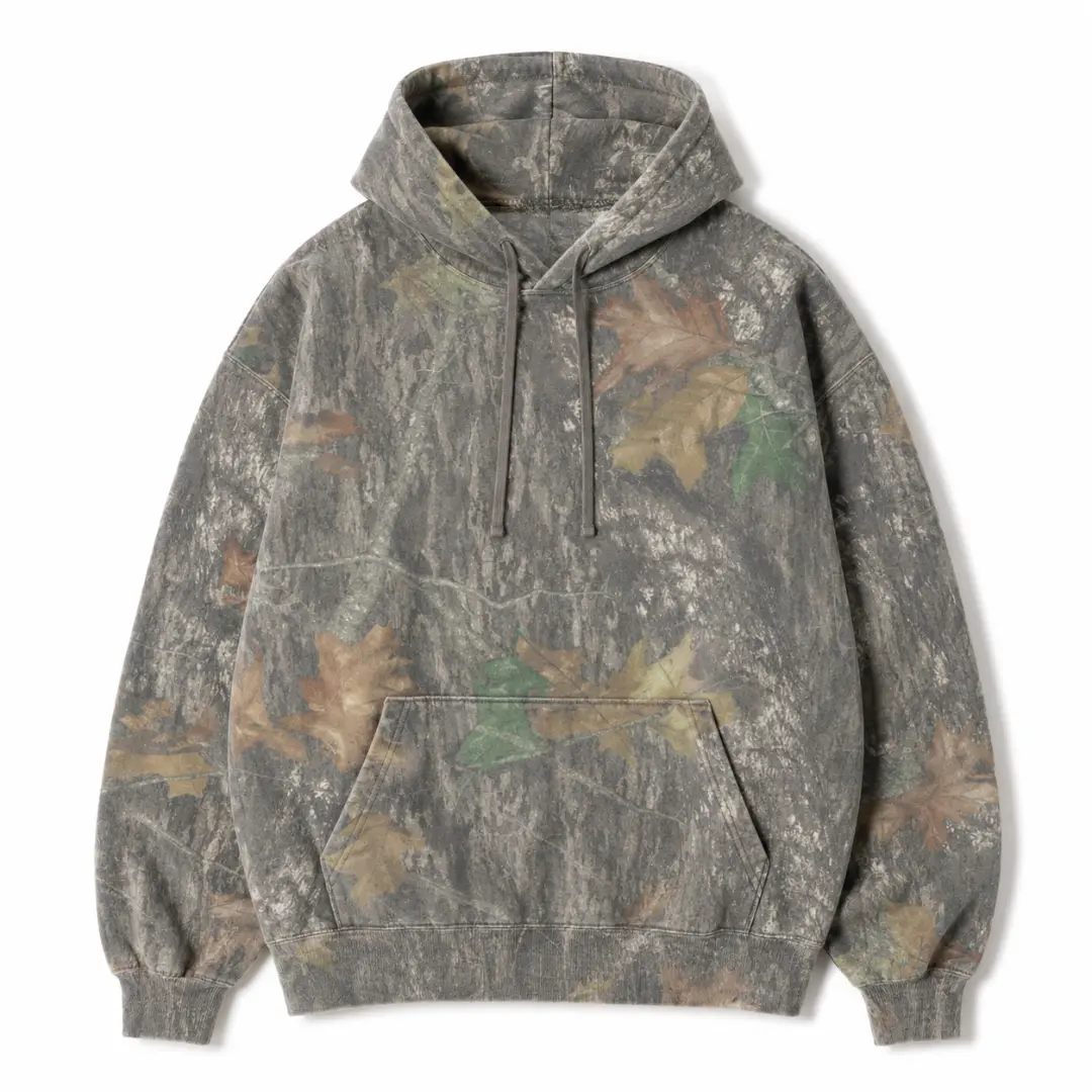 90s Real Tree Camo All-Over Crew Neck Hoodie Mossy Oak Camouflage Pattern , Realtree Shirt, Breathable Camo Print – Original Hunting Style Tee for Men & Women, Gift For Men