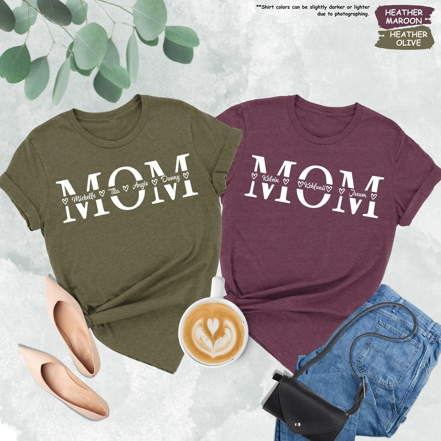 Custom Mom Shirt, Mothers Day Shirt, Custom Mom Shirt With Kids Names, Gift for Mom, Mothers Day Gift, Personalized Mom Shirt, Mom Shirt UU