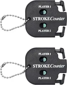 2pcs Golf Score Indicator 2 Player Stroke Counter Clicker Portable Golf Handy Count Shot for Different Kinds of Competitions and Games