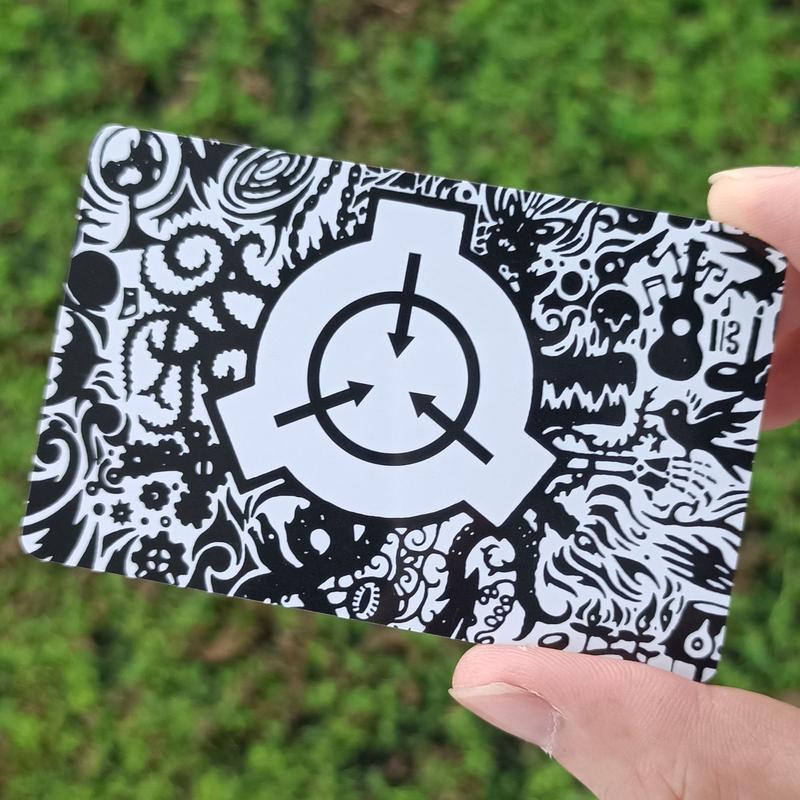 Scp Foundation ID Keycard, Senior Guard Zone Manager Card, Administrative Department Cosplay Access Grade Card, Special Containment Procedures Logo