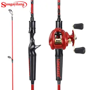 Sougayilang Fishing Combo, High Carbon Material, 9+1BB & 8.0:1 High Speed Gear Ratio, 2 Count Combo Double Shield Ball Bearings Stainless Steel