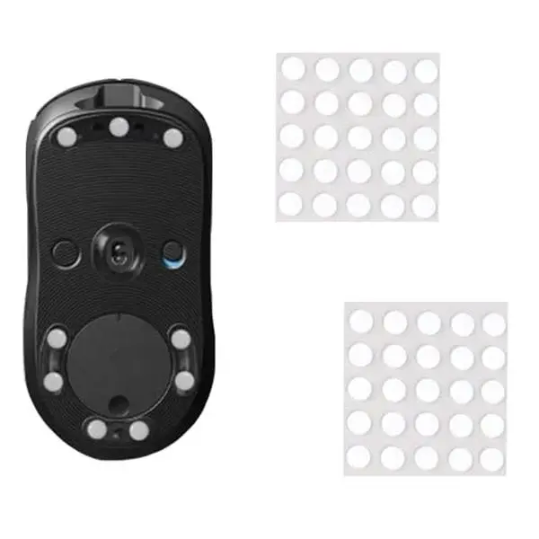 50 Dot Mouse Skates Round Ptfe Smooth Precision Mice Feet Glides For Wireless Gaming Corded Mouses Optical Computer Glass Mousepad Rubber Base Mousepads