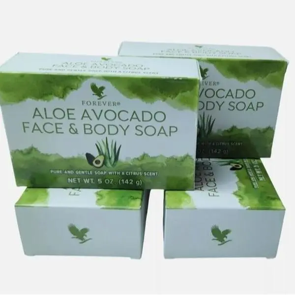 4 Pack Forever Aloe Avocado Face & Body Soap-Aloe and avocado combine for a  luxurious,