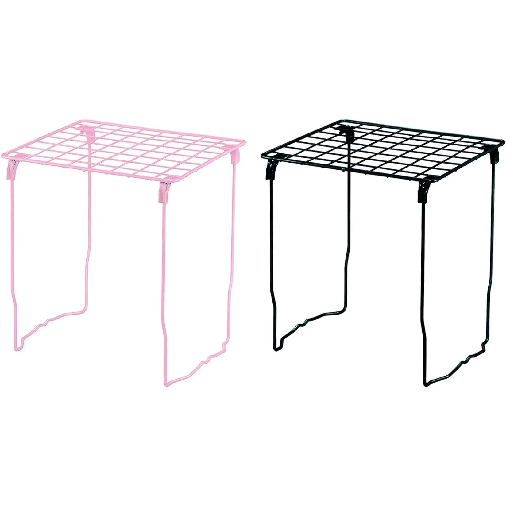 Tilami Stackable School Locker Shelf, 2 pc Steel Locker Organziers for School Locker, Office Locker Accessories, Fits for 12" Width Locker