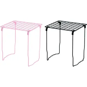 Tilami Stackable School Locker Shelf, 2 pc Steel Locker Organziers for School Locker, Office Locker Accessories, Fits for 12" Width Locker