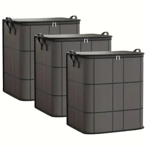 Large Capacity Clothes Storage Bag Stackable Storage Box Quilt Storage Bag Under Bed Storage Container Blanket Storage Clothes Organizer Bedroom, Organizer, Organizer, Home Storage, White T-shirt for Women, Black Pants for Women, Women'S Wi