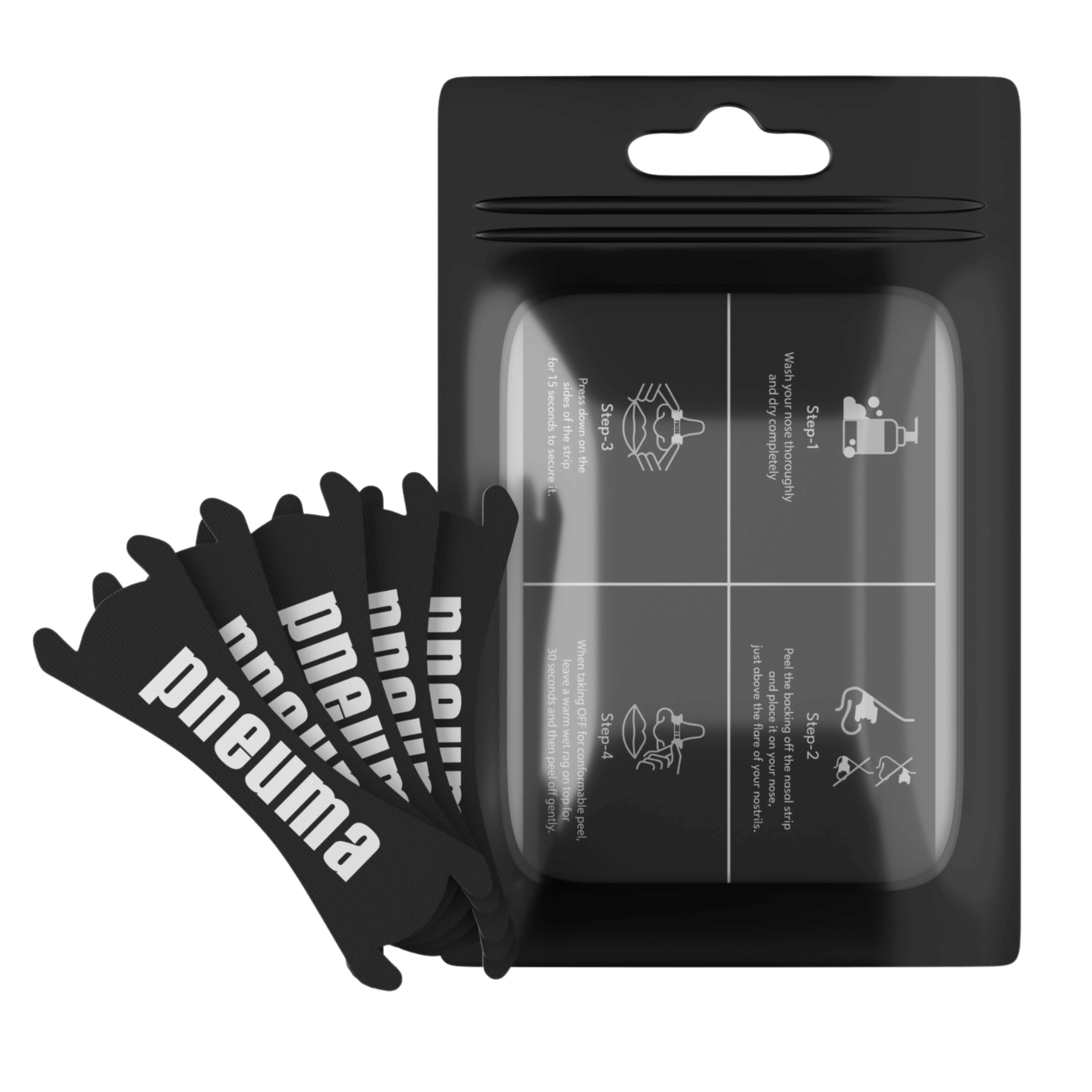 Sport Nasal Tape - Secure Fit, Sweat-Resistant, Multiple Intensity Levels (Neon, Pink, Black) Nose Tape