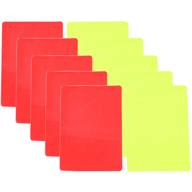 No red or yellow cards (1 set=5 red+5 ye