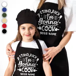 Mothers Day Apron, Stand Back I'm Gonna Cook Apron For Family, Mom Gift, Grandma Gift, Personalize Apron, Apron with Pockets