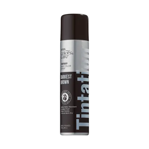 Kiss Colors & Care Tintation Spray - Darkest Brown | Temporary Hair Color Spray, Semi Permanent Hair Color, Hair Dye, Hair Color