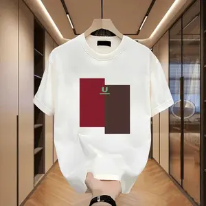 Men's pure cotton printed trendy short-sleeve T-shirt, classic round neck, comfortable fit, unisex design, fashion Statement, round-neck men's wear Streetwear Casual