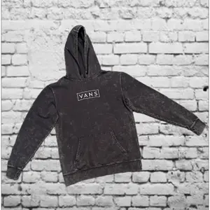 Vans Hoodie Size Small Acid Wash Black Distressed